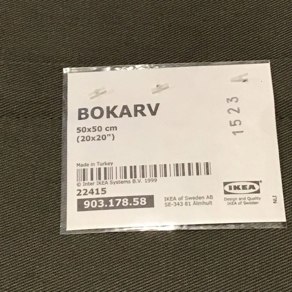 Nwt IKEA Bokarv Turkish kilim wool cushion cover 20”x20” - Picture 5 of 7